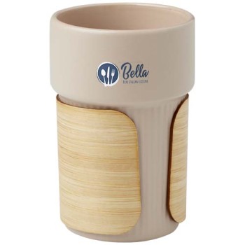 Bicchiere con custodia in bambù da 340 ml Fika