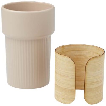 Bicchiere con custodia in bambù da 340 ml Fika