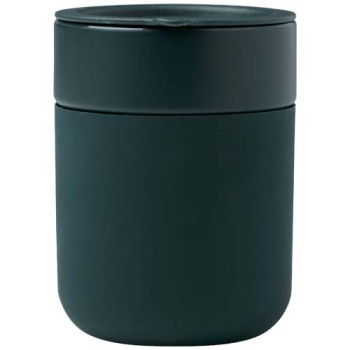 Bicchiere in ceramica con involucro in silicone e coperchio in plastica da 330 ml Java