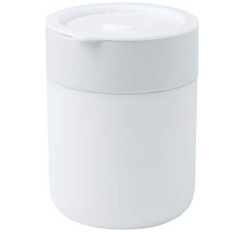Bicchiere in ceramica con involucro in silicone e coperchio in plastica da 330 ml Java