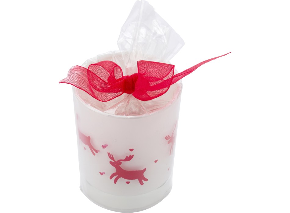 Bicchiere in cristallo con candela Kirsten