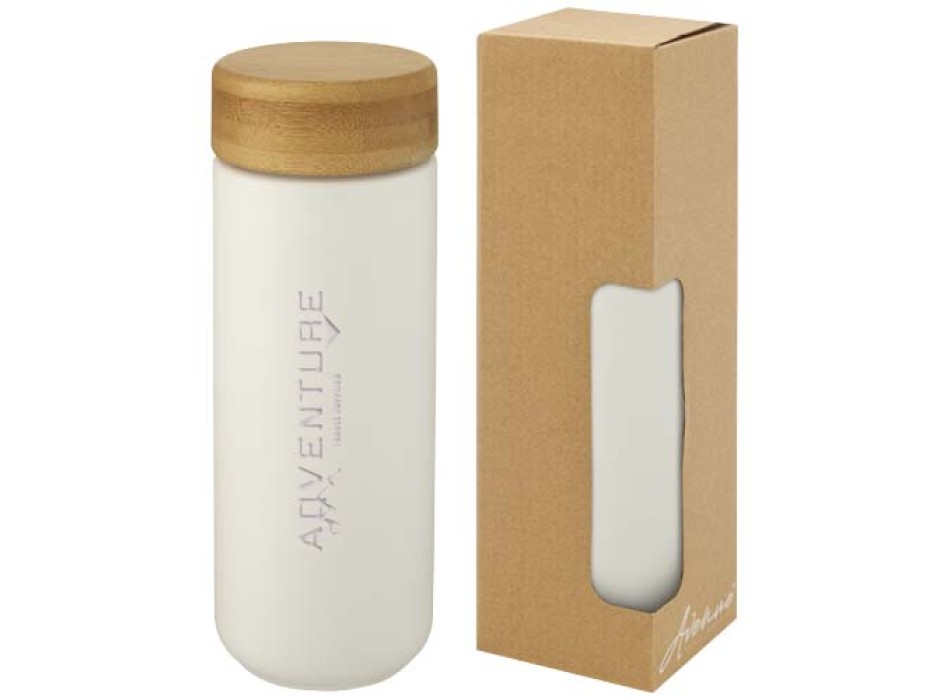 Bicchiere termico in ceramica con coperchio in bambù da 300 ml Lumi