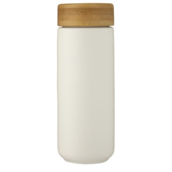 Bicchiere termico in ceramica con coperchio in bambù da 300 ml Lumi