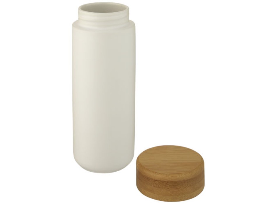 Bicchiere termico in ceramica con coperchio in bambù da 300 ml Lumi
