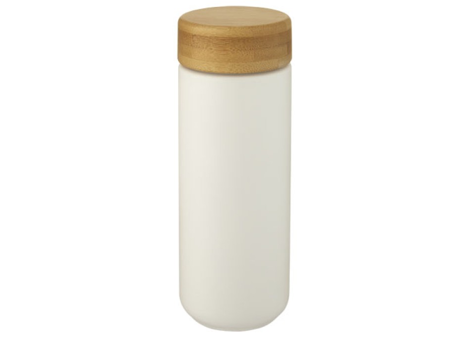 Bicchiere termico in ceramica con coperchio in bambù da 300 ml Lumi