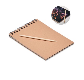 BLACK - Taccuino di carta da grattare