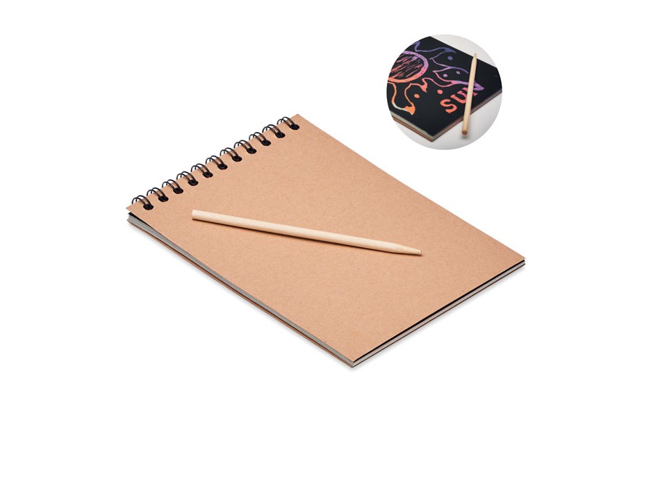 BLACK - Taccuino di carta da grattare