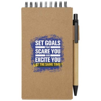 Blocchetto con foglietti adesivi e penna a sfera Flipper (inchiostro nero)