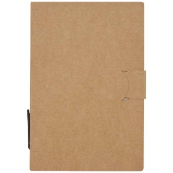 Blocchetto con foglietti adesivi e penna a sfera Swift (inchiostro nero)