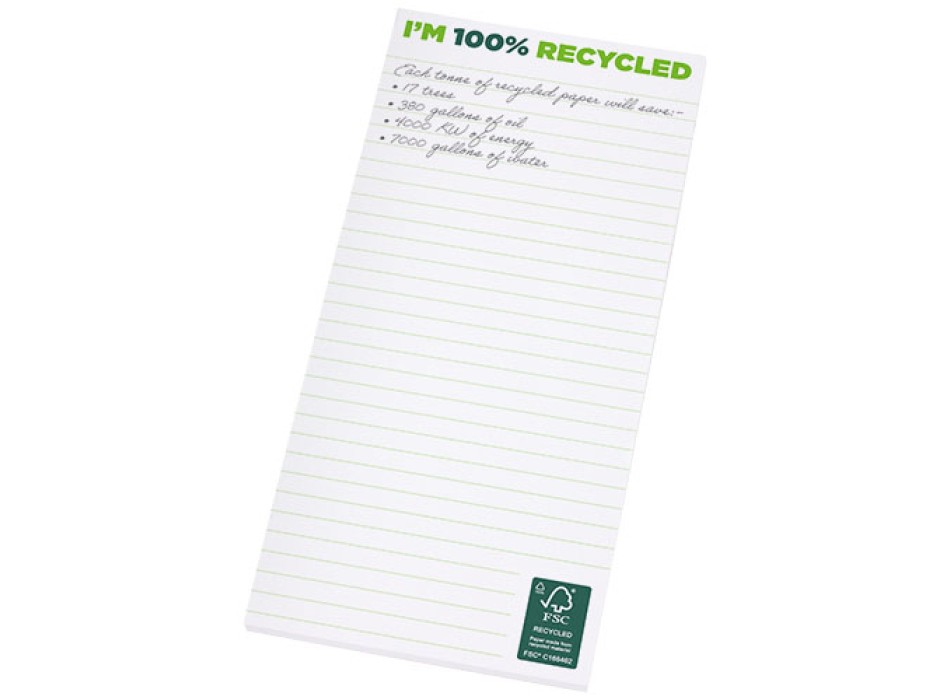 Blocco note 1/3 A4 in carta riciclata Desk-Mate®