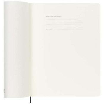 Blocco note 12 mesi formato XL con copertina morbida Moleskine
