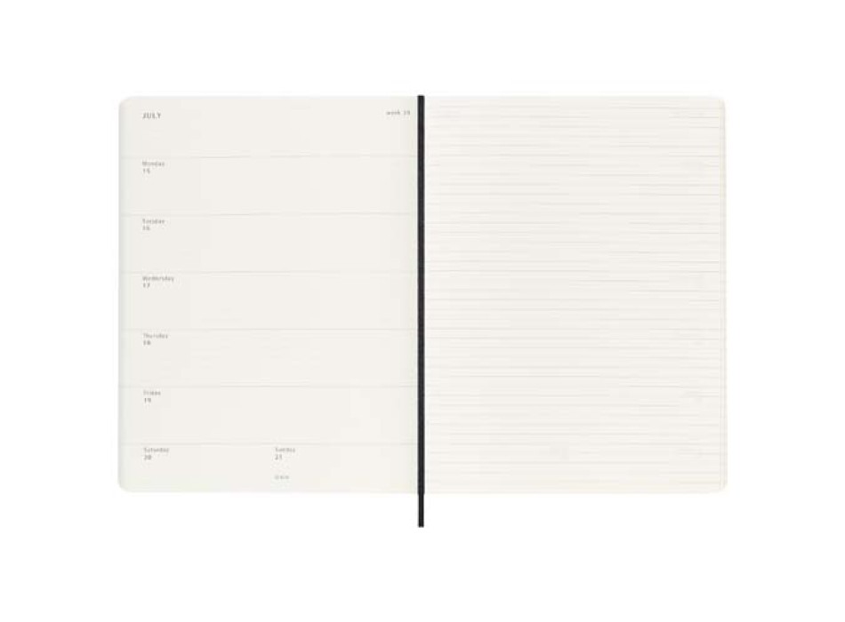 Blocco note 12 mesi formato XL con copertina morbida Moleskine