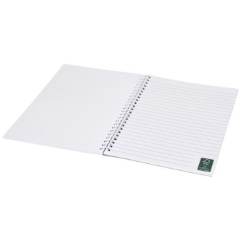 Blocco note a spirale A5 con copertina posteriore stampata Desk-Mate®