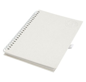 Blocco note a spirale Dairy Dream in formato A5 realizzato con cartoni del latte riciclati