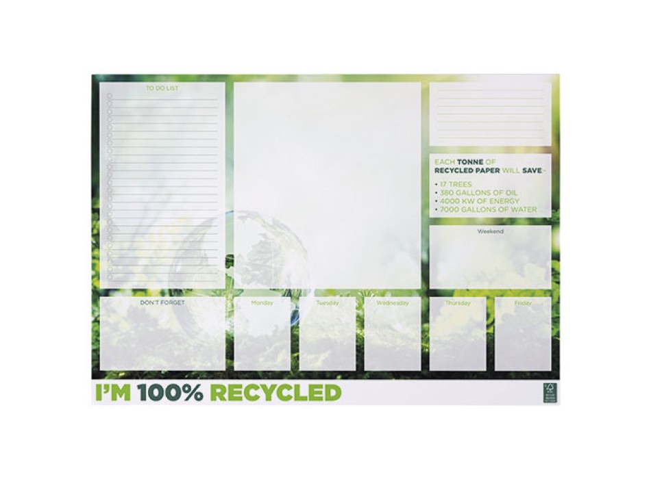 Blocco note A2 in carta riciclata Desk-Mate®