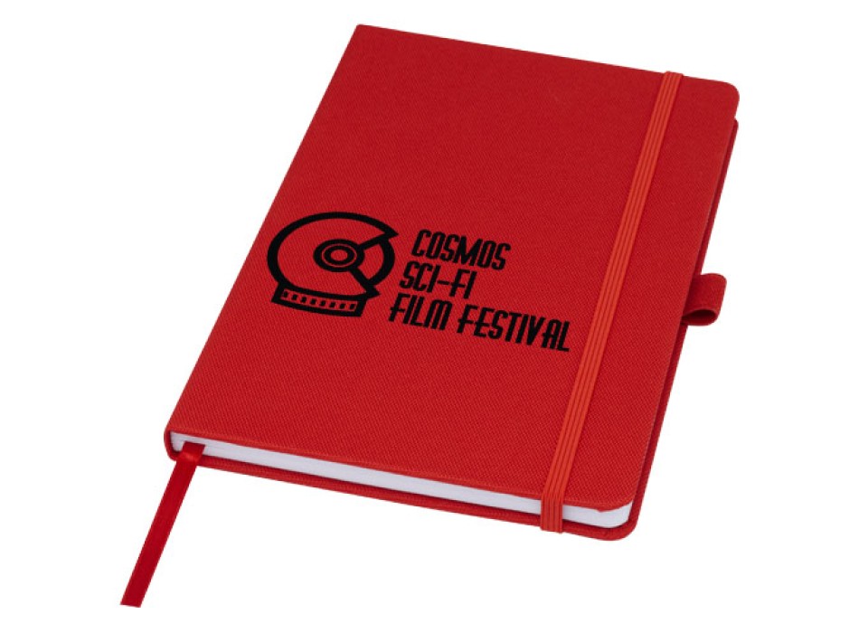 Blocco note A5 in carta riciclata con cover in PET riciclato Honua