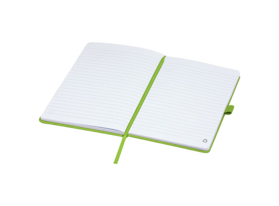 Blocco note A5 in carta riciclata con cover in PET riciclato Honua