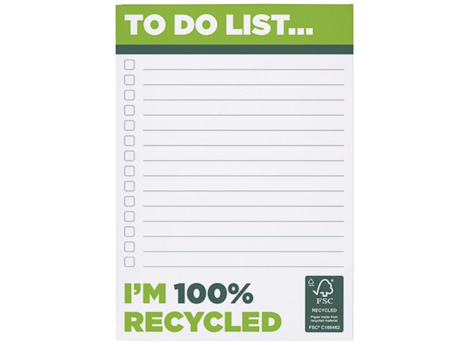 Blocco note A6 in carta riciclata Desk-Mate®