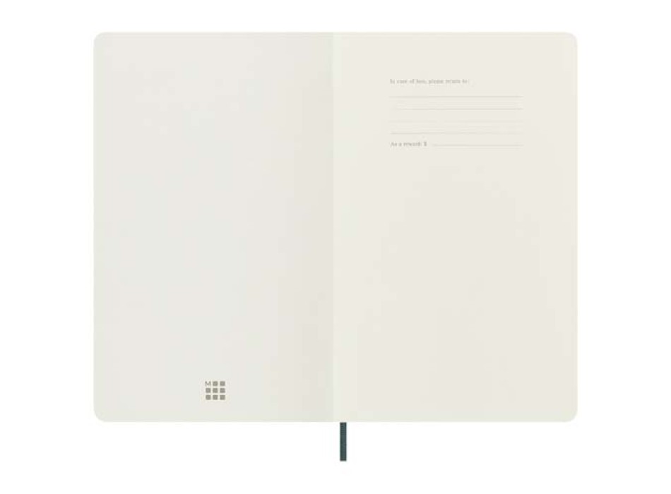 Blocco note con copertina morbida formato L - a righe Moleskine 100% VEGEA® Boa