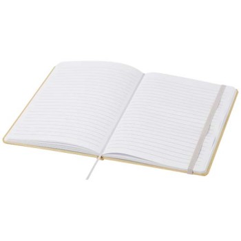 Blocco note formato A5 con copertina rigida di cartone riciclato Nelida