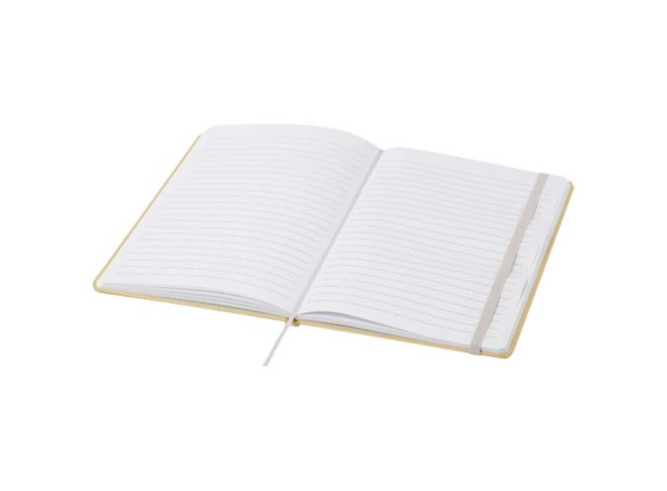 Blocco note formato A5 con copertina rigida di cartone riciclato Nelida