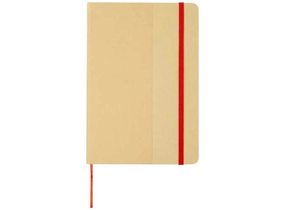 Blocco note formato A5 con copertina rigida di cartone riciclato Nelida