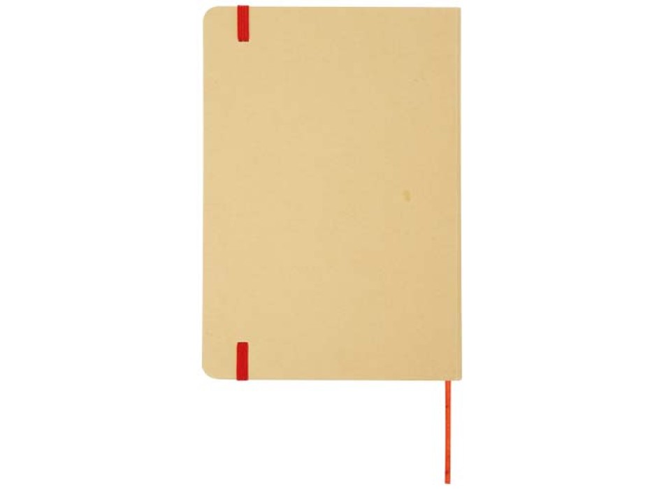 Blocco note formato A5 con copertina rigida di cartone riciclato Nelida