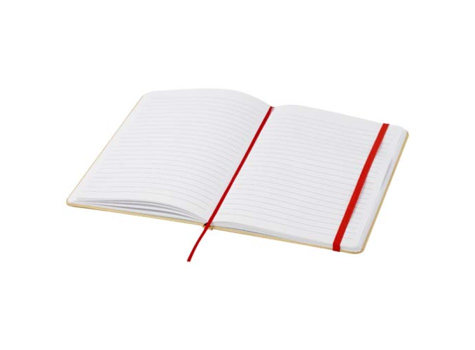 Blocco note formato A5 con copertina rigida di cartone riciclato Nelida