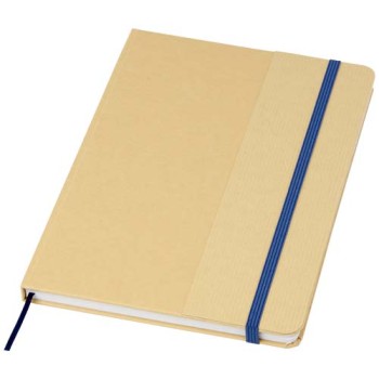Blocco note formato A5 con copertina rigida di cartone riciclato Nelida
