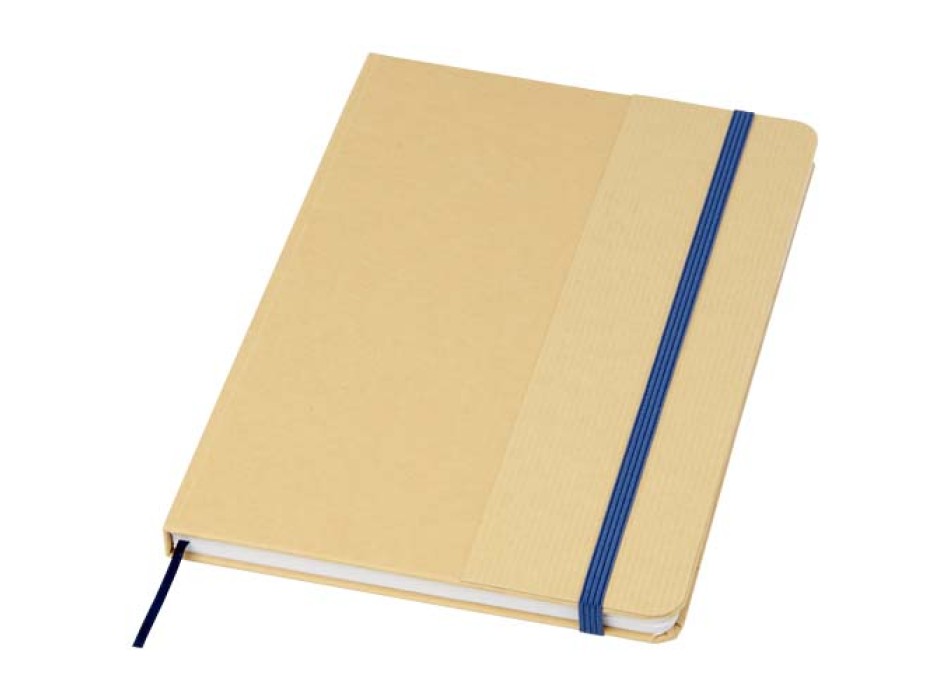 Blocco note formato A5 con copertina rigida di cartone riciclato Nelida