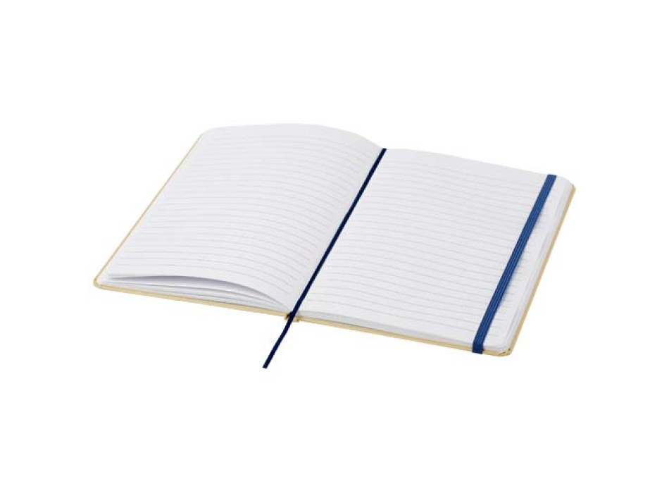Blocco note formato A5 con copertina rigida di cartone riciclato Nelida