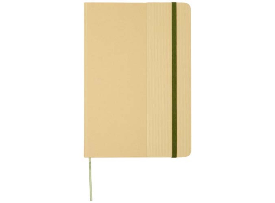 Blocco note formato A5 con copertina rigida di cartone riciclato Nelida
