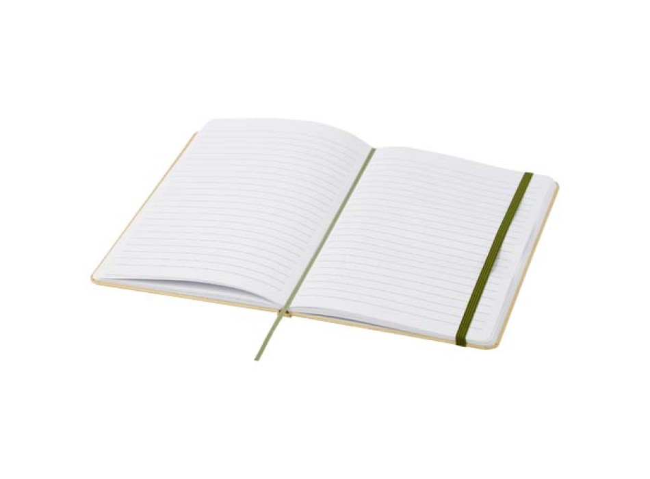 Blocco note formato A5 con copertina rigida di cartone riciclato Nelida