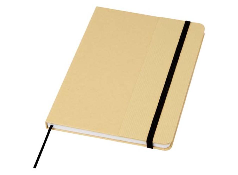 Blocco note formato A5 con copertina rigida di cartone riciclato Nelida