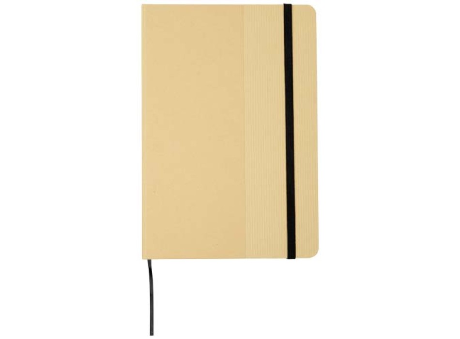 Blocco note formato A5 con copertina rigida di cartone riciclato Nelida