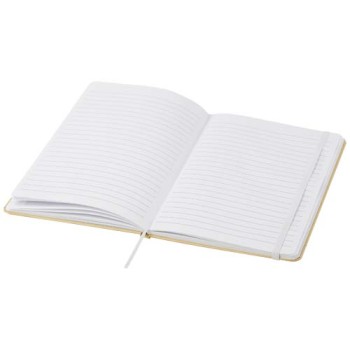 Blocco note formato A5 con copertina rigida di cartone riciclato Nelida
