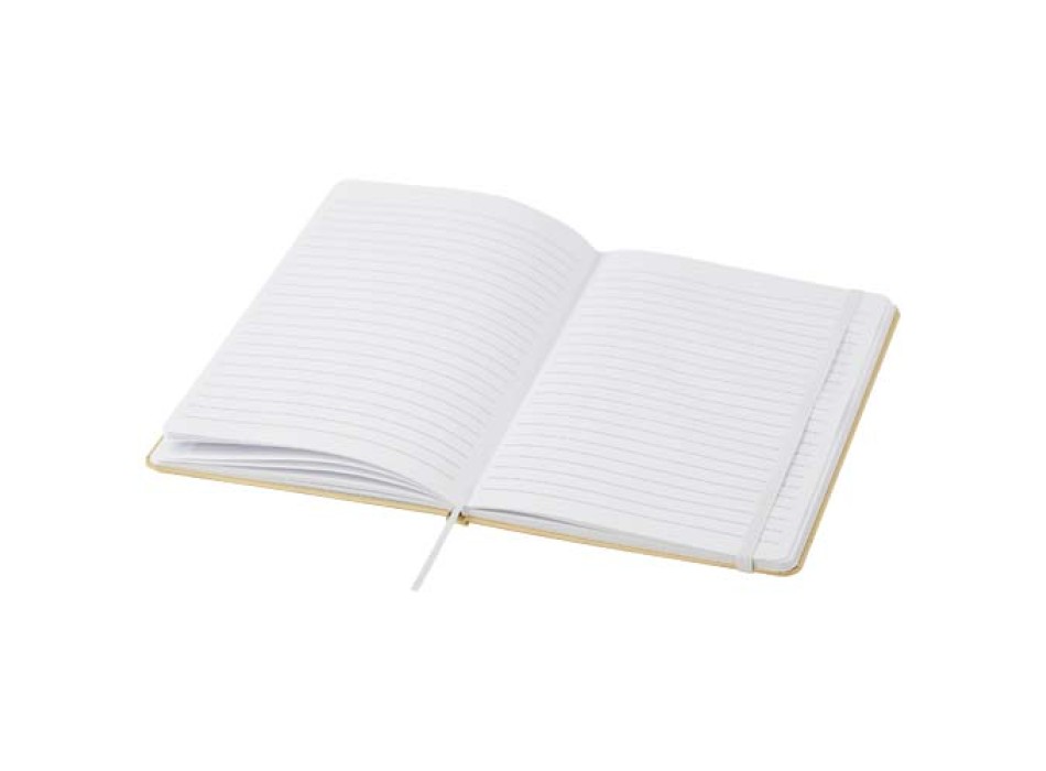 Blocco note formato A5 con copertina rigida di cartone riciclato Nelida