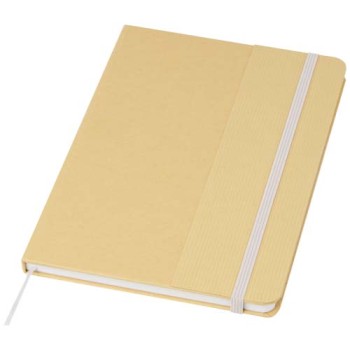 Blocco note formato A5 con copertina rigida di cartone riciclato Nelida