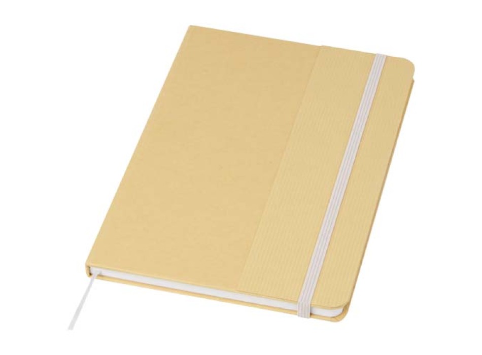 Blocco note formato A5 con copertina rigida di cartone riciclato Nelida