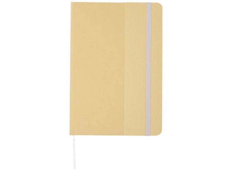 Blocco note formato A5 con copertina rigida di cartone riciclato Nelida