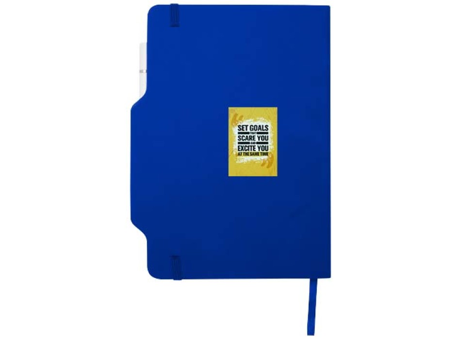 Blocco note formato A5 con copertina rigida e combinazione di penna e matita Nexus