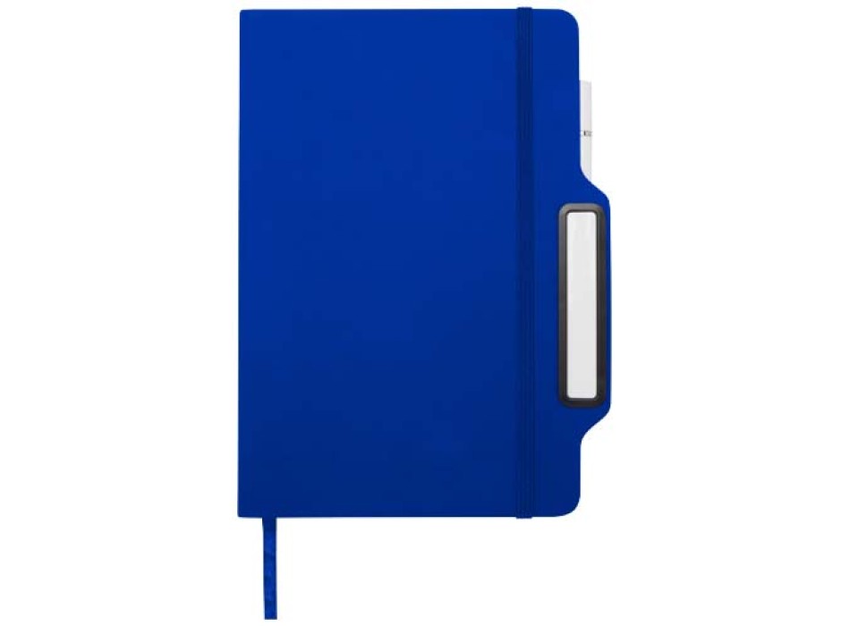Blocco note formato A5 con copertina rigida e combinazione di penna e matita Nexus