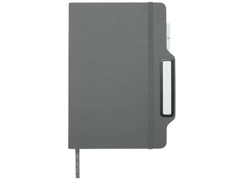 Blocco note formato A5 con copertina rigida e combinazione di penna e matita Nexus
