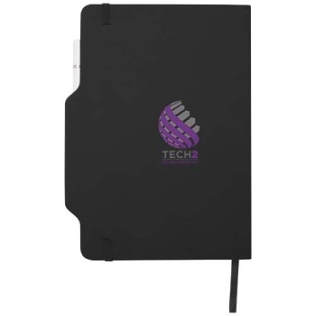 Blocco note formato A5 con copertina rigida e combinazione di penna e matita Nexus