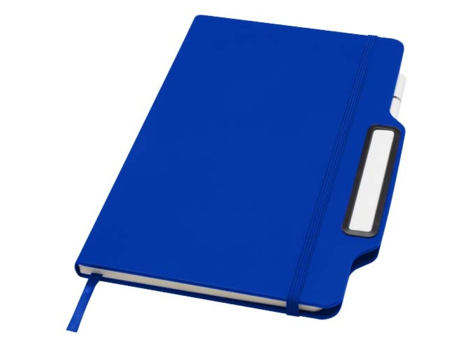 Blocco note formato A5 con copertina rigida e combinazione di penna e matita Nexus