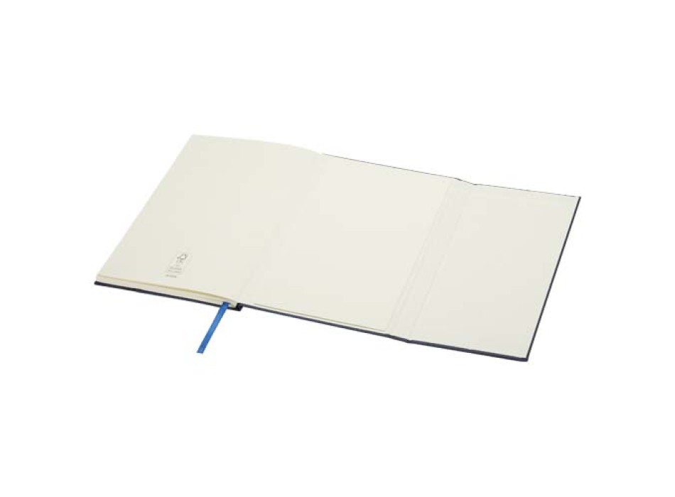 Blocco note formato A5 con copertina rigida in fibre di cuoio riciclate Alejandra