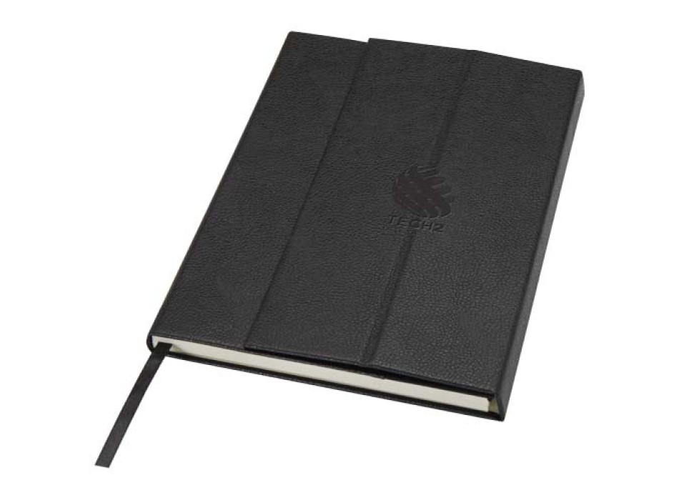 Blocco note formato A5 con copertina rigida in fibre di cuoio riciclate Alejandra