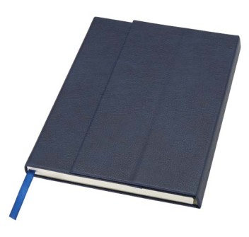 Blocco note formato A5 con copertina rigida in fibre di cuoio riciclate Alejandra