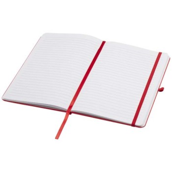 Blocco note formato A5 con copertina rigida in materiale riciclato e pagine a righe Teak