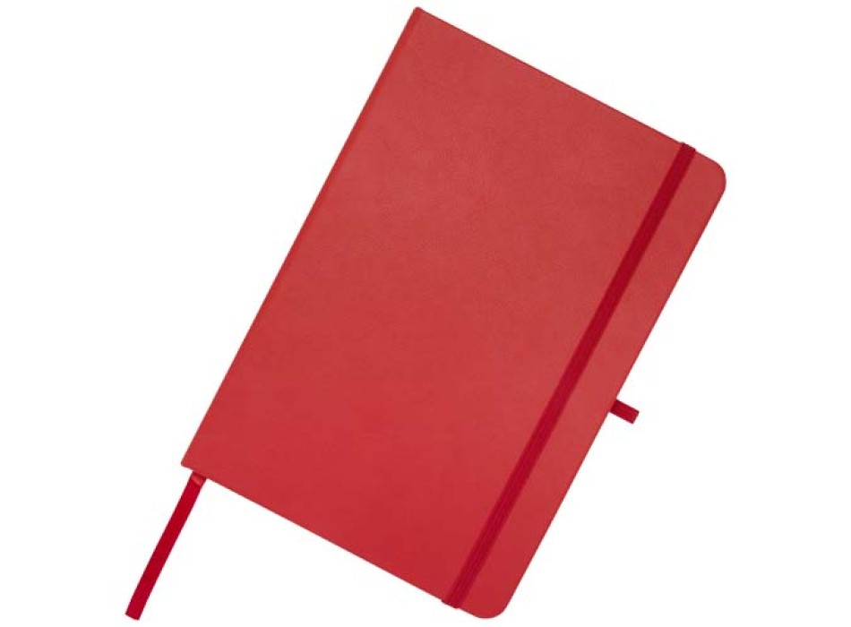 Blocco note formato A5 con copertina rigida in materiale riciclato e pagine a righe Teak
